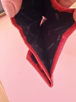 Red wallet used