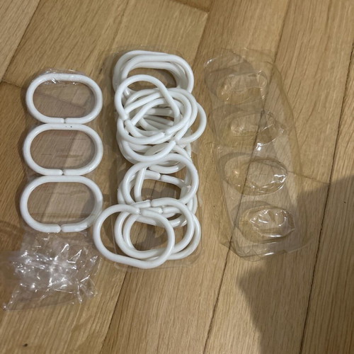 Shower curtain rings new, set of 25 pieces