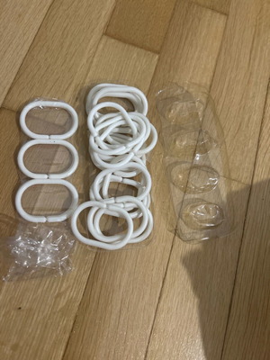 Shower curtain rings new, set of 25 pieces