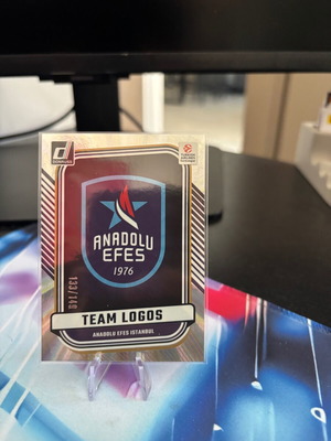 Panini Donruss EuroLeague 2024-25 Anadolu Efes Istanbul Team Logo #6 Laser Parallel card like new