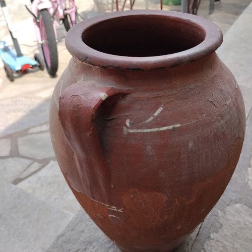 Traditional Clay Kiupi vintage decorative, used, height 35cm