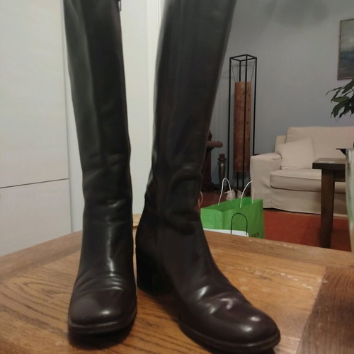 Leather boots used Italian origin, size 37