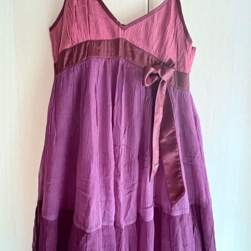 Vintage babydoll dress Miss Sixty used, ombre chiffon fabric, size M