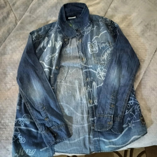 Vintage Denim Zara Kids Shirt like new with Surf Vibes