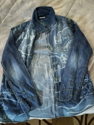 Vintage Denim Zara Kids Shirt like new with Surf Vibes
