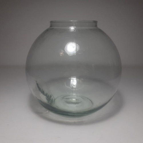 La Mediterranea Handmade Candy Jar like new from recycled glass