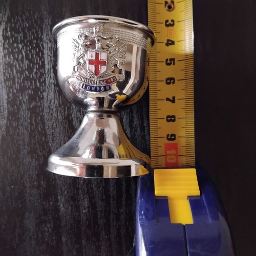 London Emblem Trophy used, 1960s metal souvenir