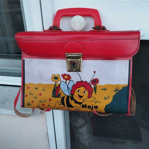 Vintage Maya the Bee school bag used from 70s-80s