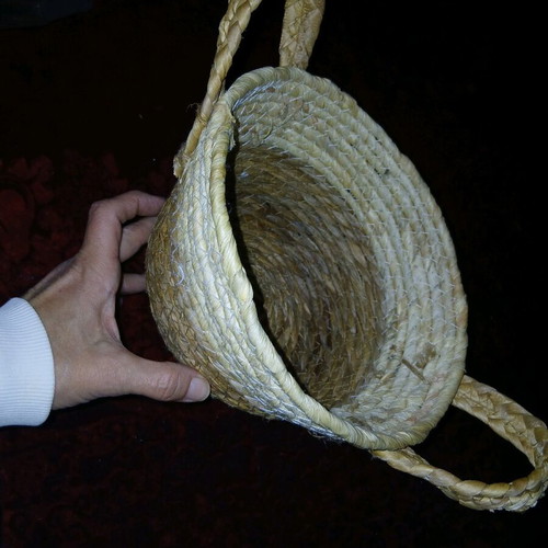 Wicker handmade basket like new 30 centimeters