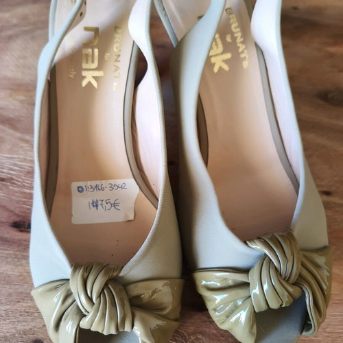 Nak women's pumps like new, elegant beige, size 36.5