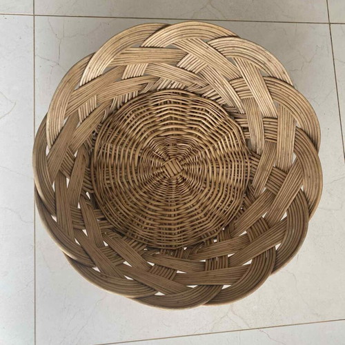 Vintage wicker bread basket