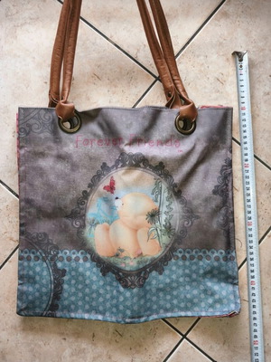Forever Friends large shoulder bag like new, blue and red