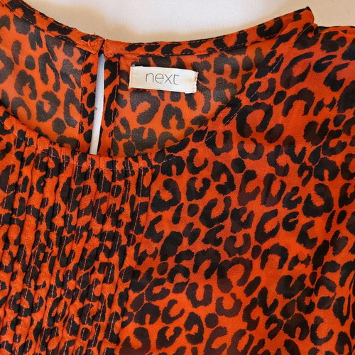 Animal print red dress size S used in excellent condition
