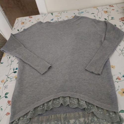 Women's blouse used, gray, size M-L