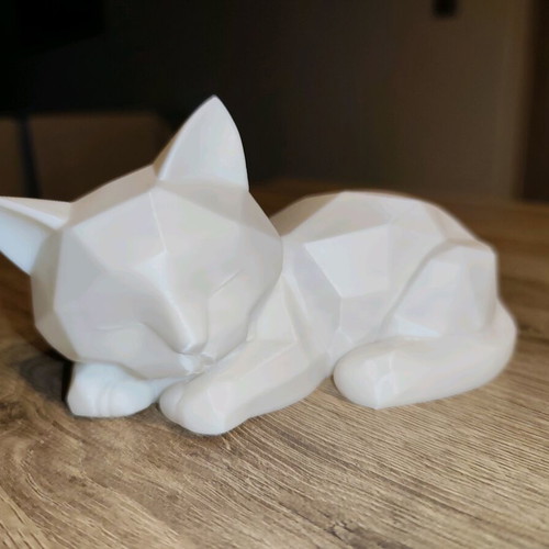 3D Printed Geometric Cat new minimal decorative figurine