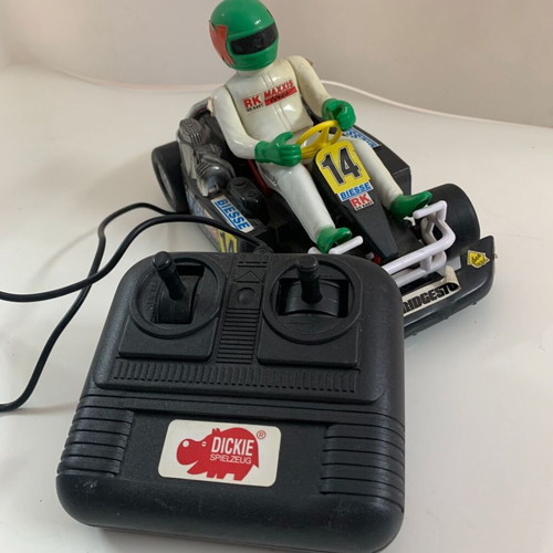 Dickie Carting Champ remote control kart with cable collectible