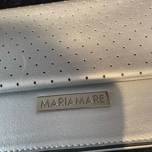 Maria Mare silver crossbody bag like new with cord strap