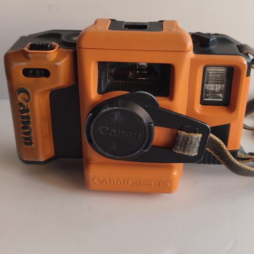 Canon AS-6 Aqua Snappy 35mm camera set used, fully functional