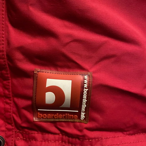 Windbreaker jacket used, red, size M