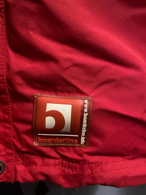 Windbreaker jacket used, red, size M