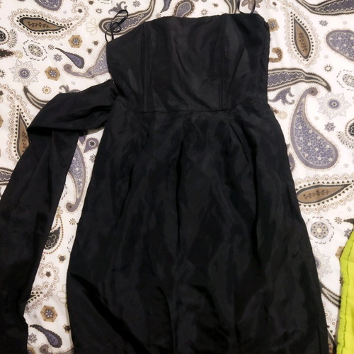 Zara satin dress used, black, small
