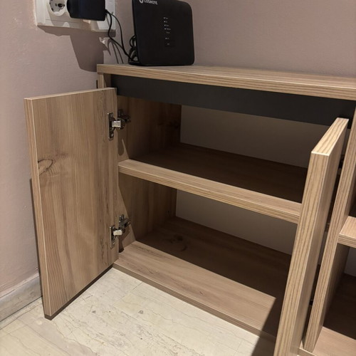 Entryway furniture set with shoe rack and wall hanger like new