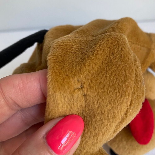 Disney Pluto vintage plush beanbag toy 1997 used