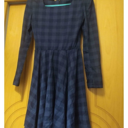 Checked dress used, blue, size S