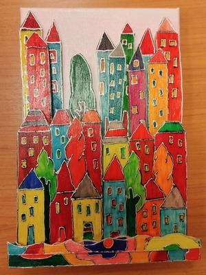 Handmade 3D Painting 30x20 cm new