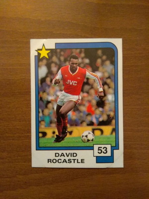 Κάρτα Panini Soccer Superstars 1988 Νο53 David Rocastle μεταχειρισμένη