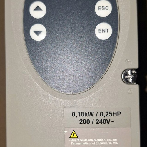 Inverter Telemecanique Altivar31 καινούργιο, 0,18kW, μονοφασική παροχή 230V