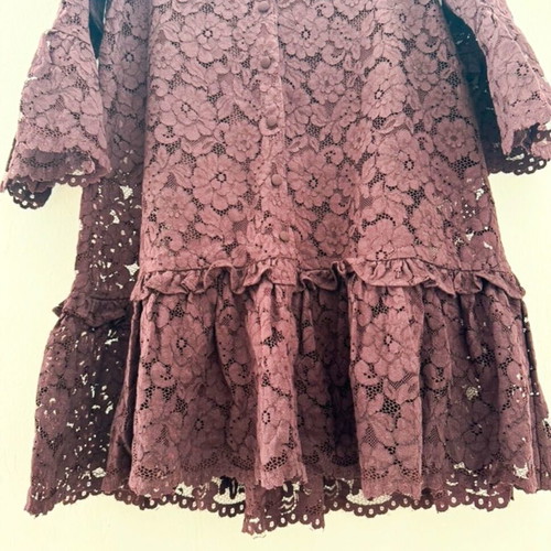 H&Mstudio lace dress new, burgundy red, small