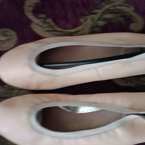 Leather Ballet Flats New Orthopedic Size 41 Beige