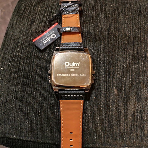 Oulm 1140 wristwatch new with dual time zones, compass and thermometer