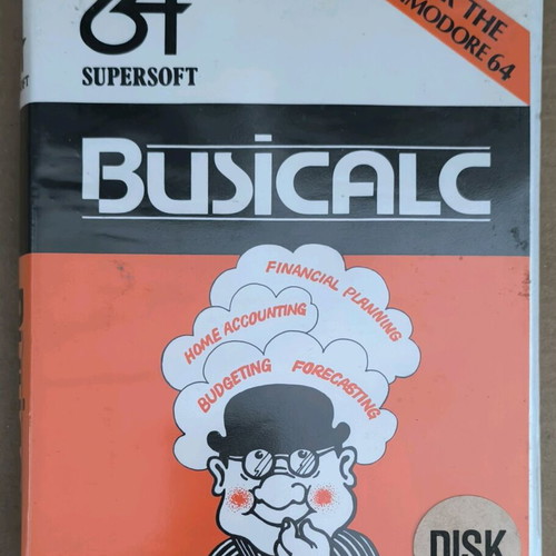 Busicalc Supersoft Commodore Disk used with clam box
