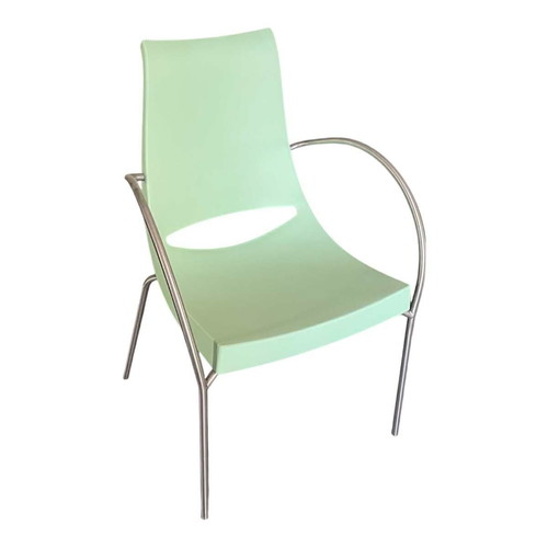 Chairs 2 pcs and armchairs 2 pcs in PVC new for garden veranda kitchen