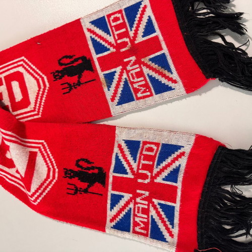 Manchester United 90’s double-sided scarf used, authentic