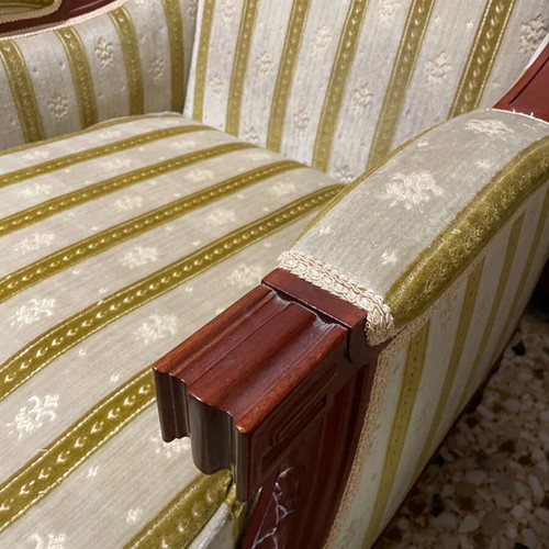 Saridis armchairs pair used, vintage classic style