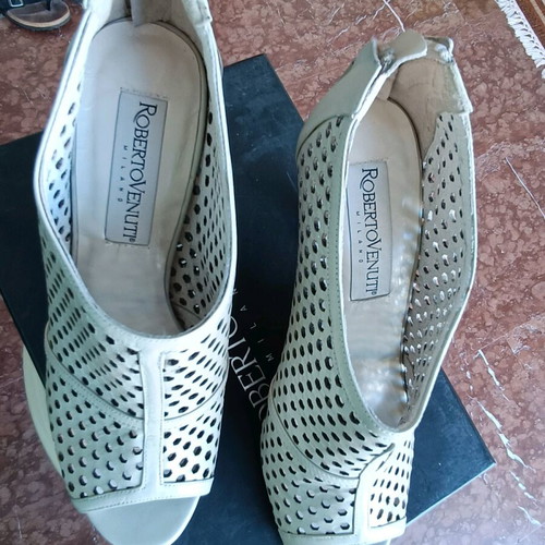 Roberto Vennuti high-heeled boots like new, beige, size 39