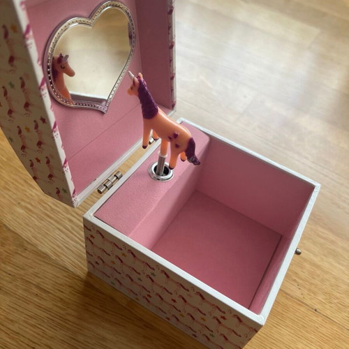 Children's music jewelry box with mirror and unicorn Floss & Rock new