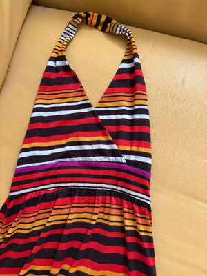 Colorful striped dress used in very good condition