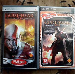 PSP SET 2 GAMES GOD OF WAR