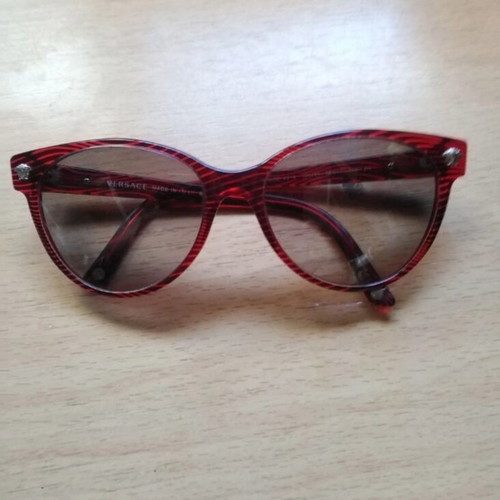 Versace women's sunglasses like new, dark burgundy frame