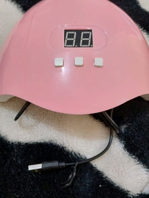 UV LED nail lamps used, pack of 2 (1 large and 1 mini)