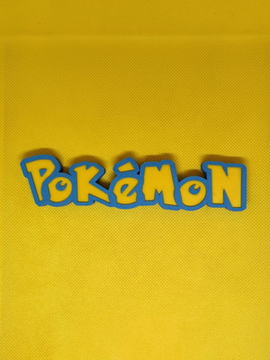 3D Printed Pokémon Decorative Logo