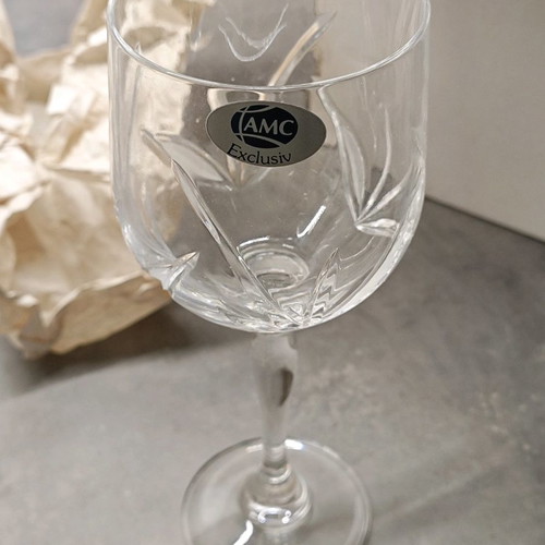 AMC Exclusiv crystal wine glasses set of 6