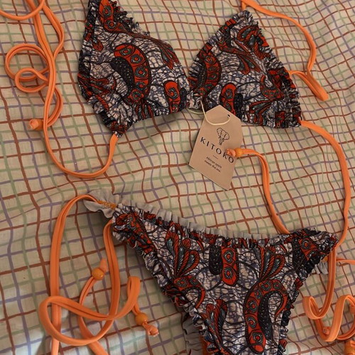 Kitoko Swimwear Bikini set new with tags, ethnic paisley print