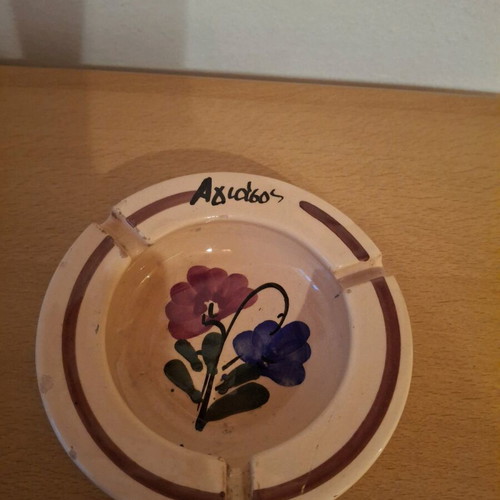 Ceramic ashtray like new, handmade from Agiasos of Mytilene