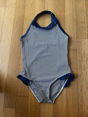 Petit Bateau One Piece Swimsuit new, size 128 cm, blue