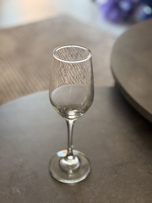 Wine glass new, glass, 1 piece